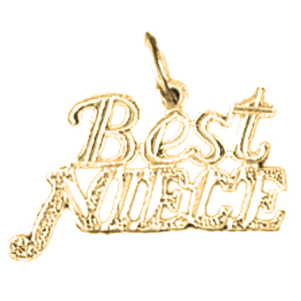 14K or 18K Gold Best Niece Pendant