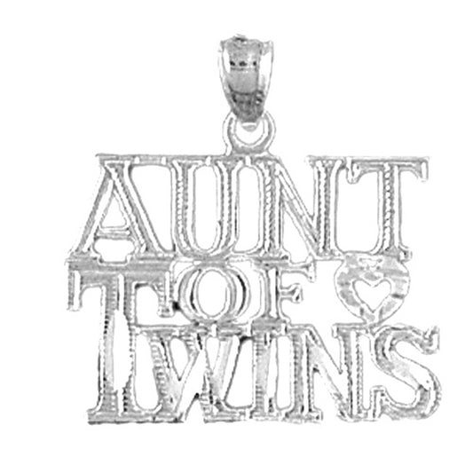 14K or 18K Gold Aunt Of Twins Pendant