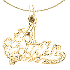 14K or 18K Gold #1 Cousin Pendant