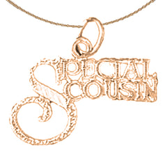 14K or 18K Gold Special Cousin Pendant