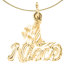 14K or 18K Gold #1 Niece Pendant