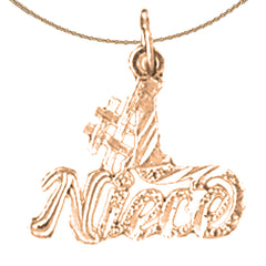 14K or 18K Gold #1 Niece Pendant