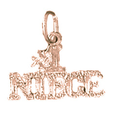 14K or 18K Gold #1 Niece Pendant