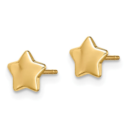 14K Yellow Gold Madi K Star Post Earrings