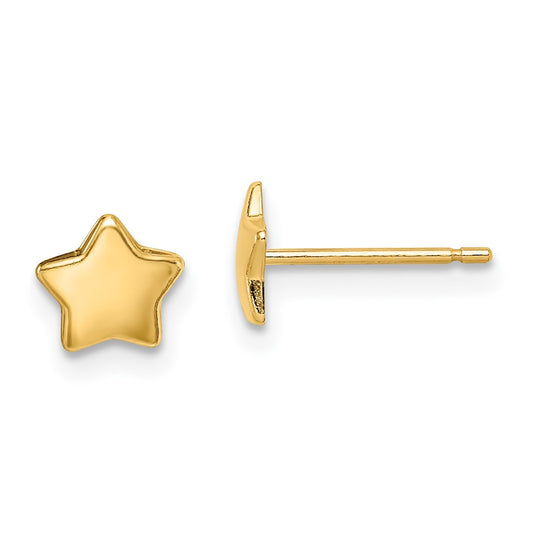 14K Yellow Gold Madi K Star Post Earrings