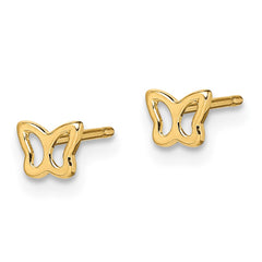 14K Yellow Gold Madi K Butterfly Post Earrings