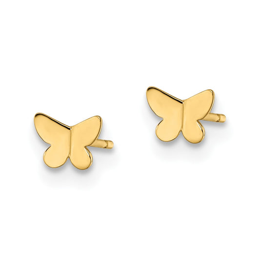 14K Yellow Gold Madi K Butterfly Post Earrings