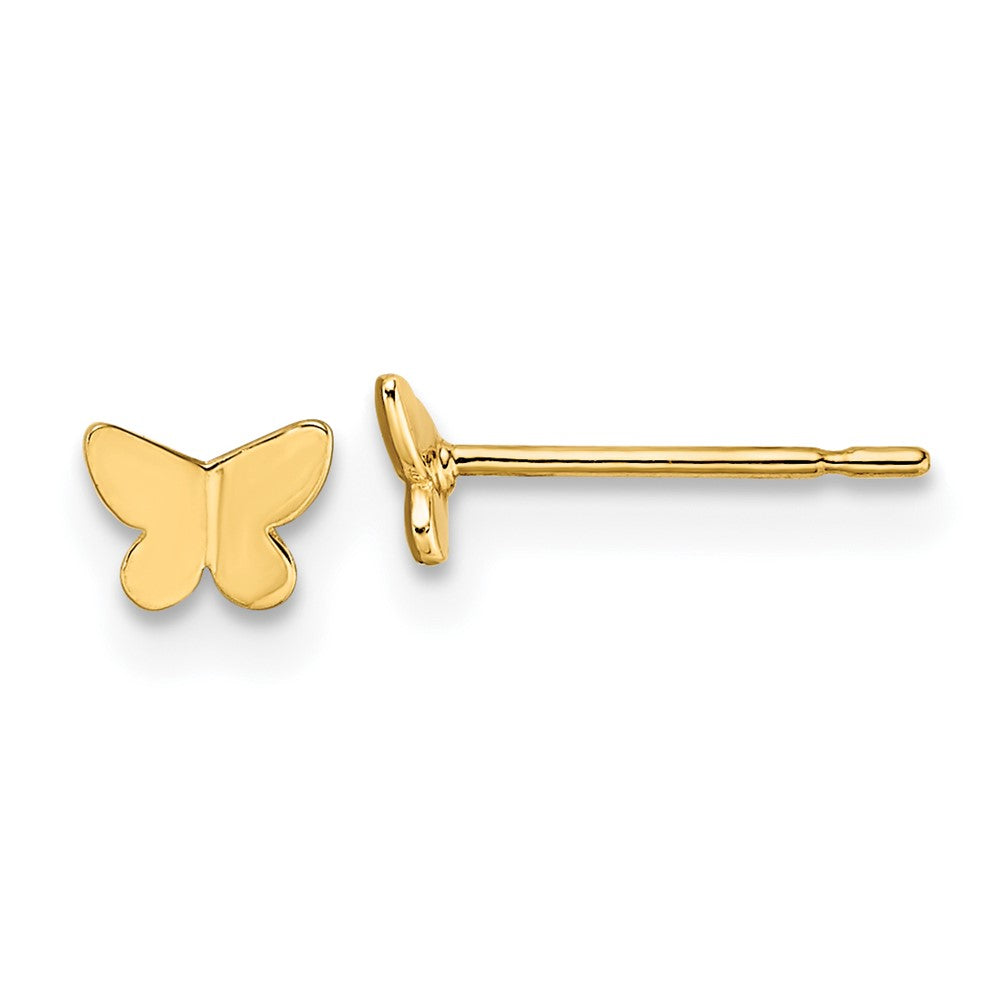 14K Yellow Gold Madi K Butterfly Post Earrings