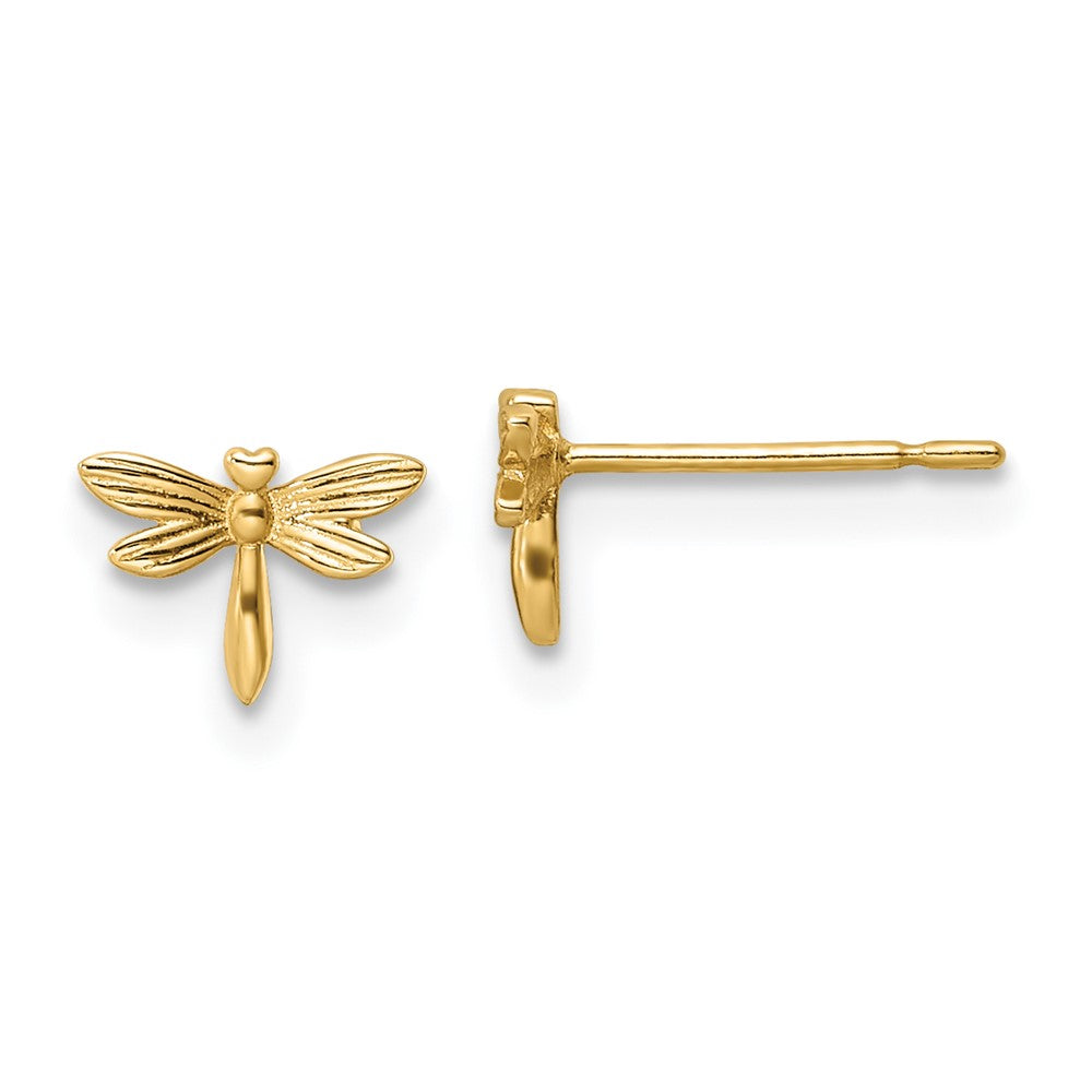 14K Yellow Gold Madi K Dragonfly Post Earrings