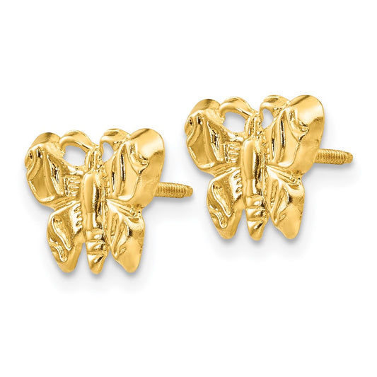 14K Yellow Gold Madi K Butterfly Earrings