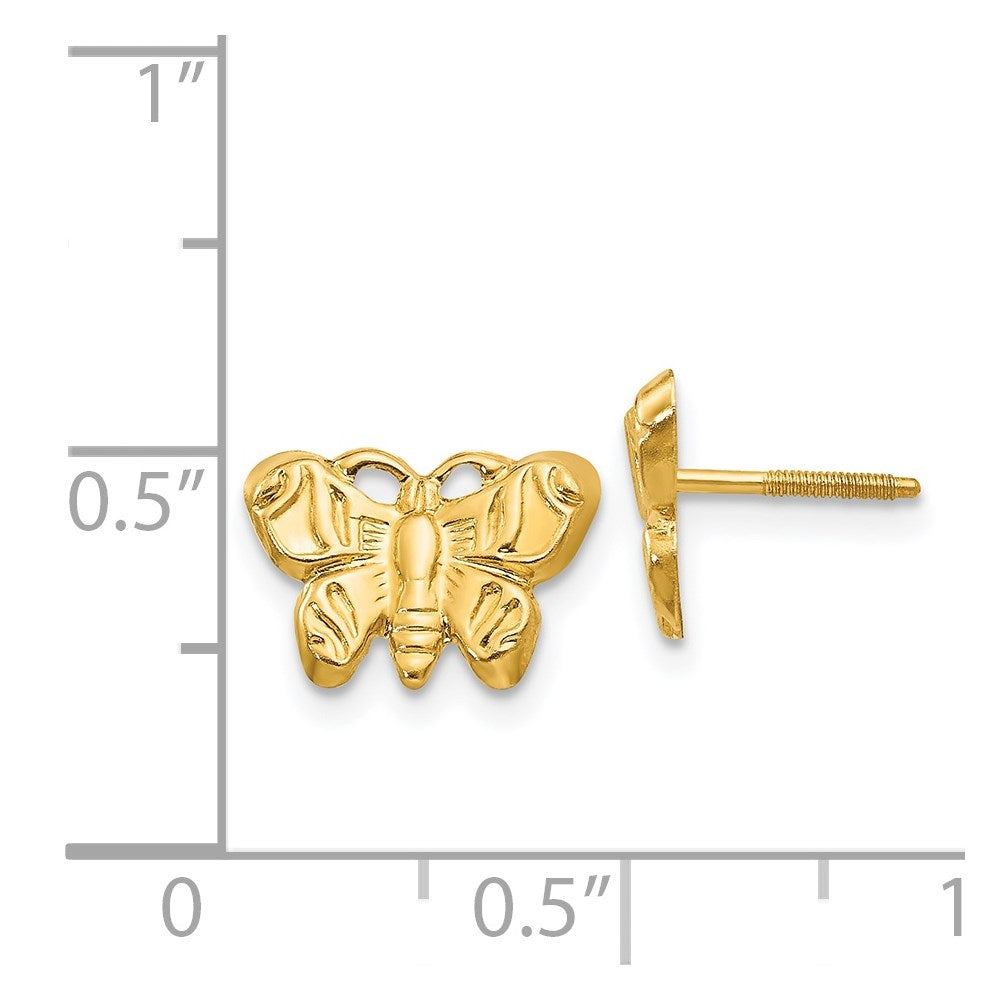 14K Yellow Gold Madi K Butterfly Earrings