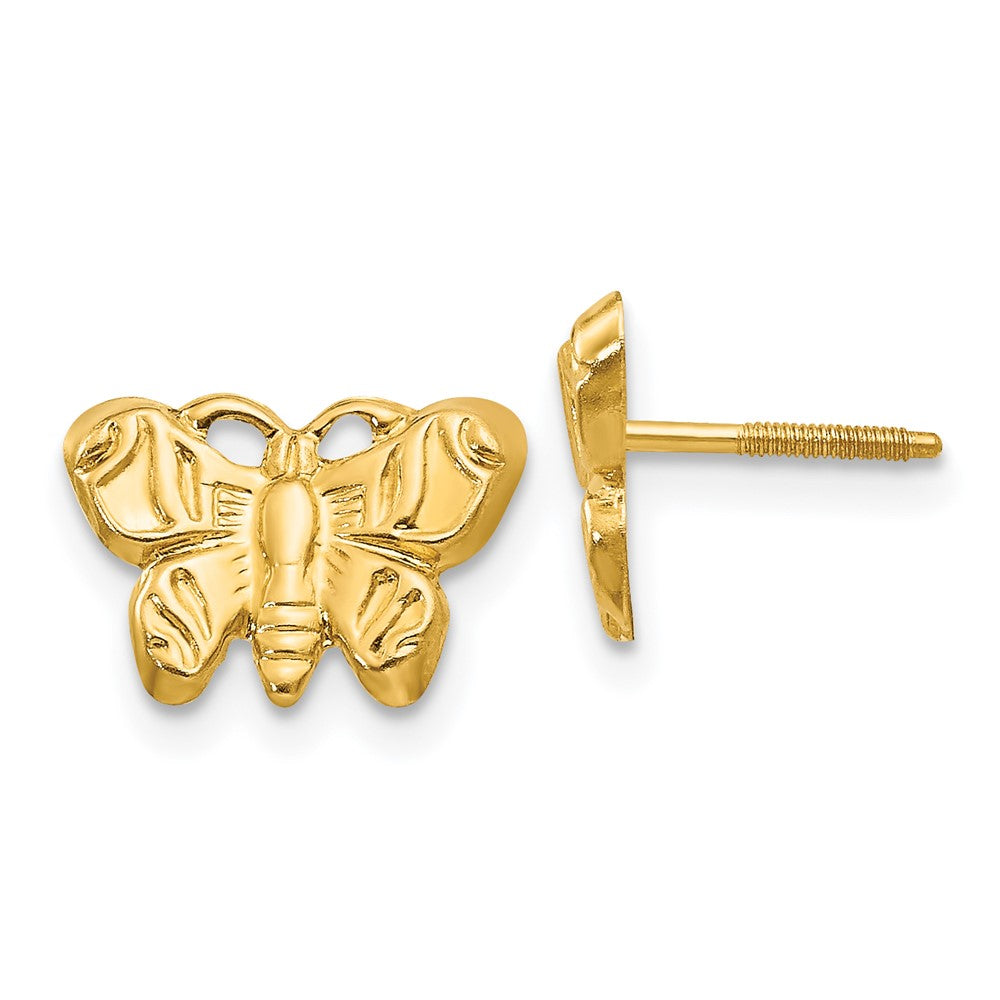 14K Yellow Gold Madi K Butterfly Earrings