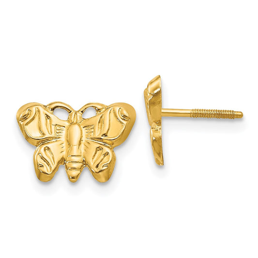 14K Yellow Gold Madi K Butterfly Earrings