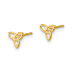 14K Yellow Gold Madi K Kids Celtic Knot Post Earrings