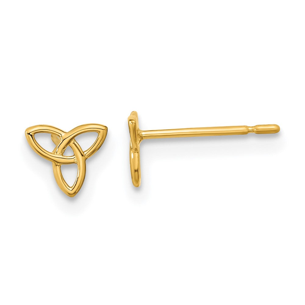 14K Yellow Gold Madi K Kids Celtic Knot Post Earrings