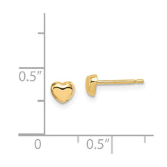 14K Yellow Gold Madi K Heart Post Earrings