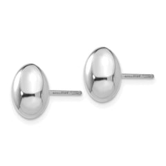 14K White Gold Polished Post Earrings