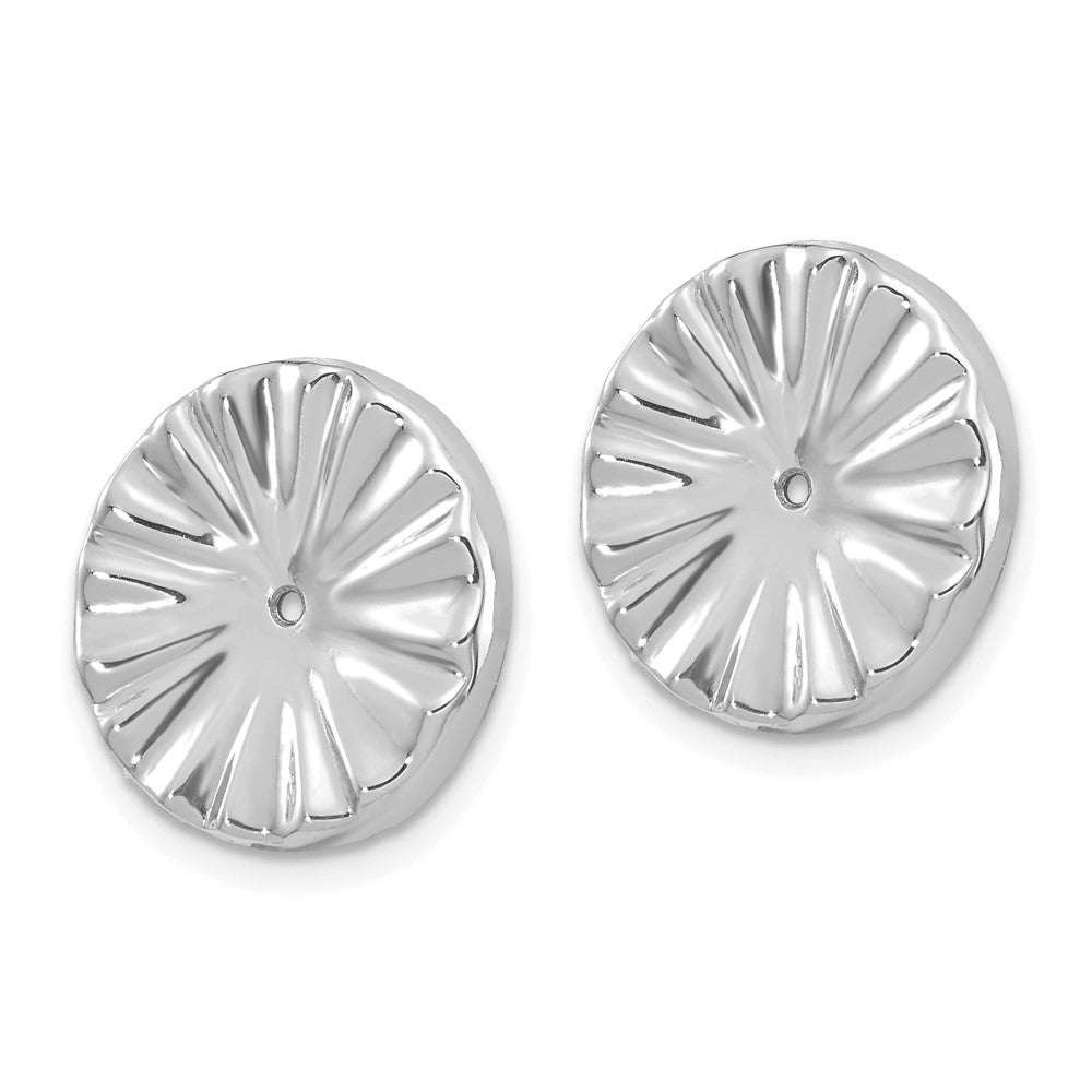 14K White Gold Fancy Earrings Jackets