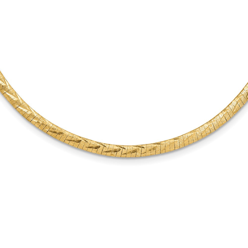 14K Two-Tone Gold Reversible Adjustable Omega Chain