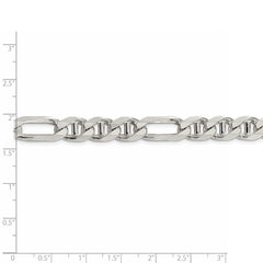 Sterling Silver 8.75mm Figaro Anchor Chain