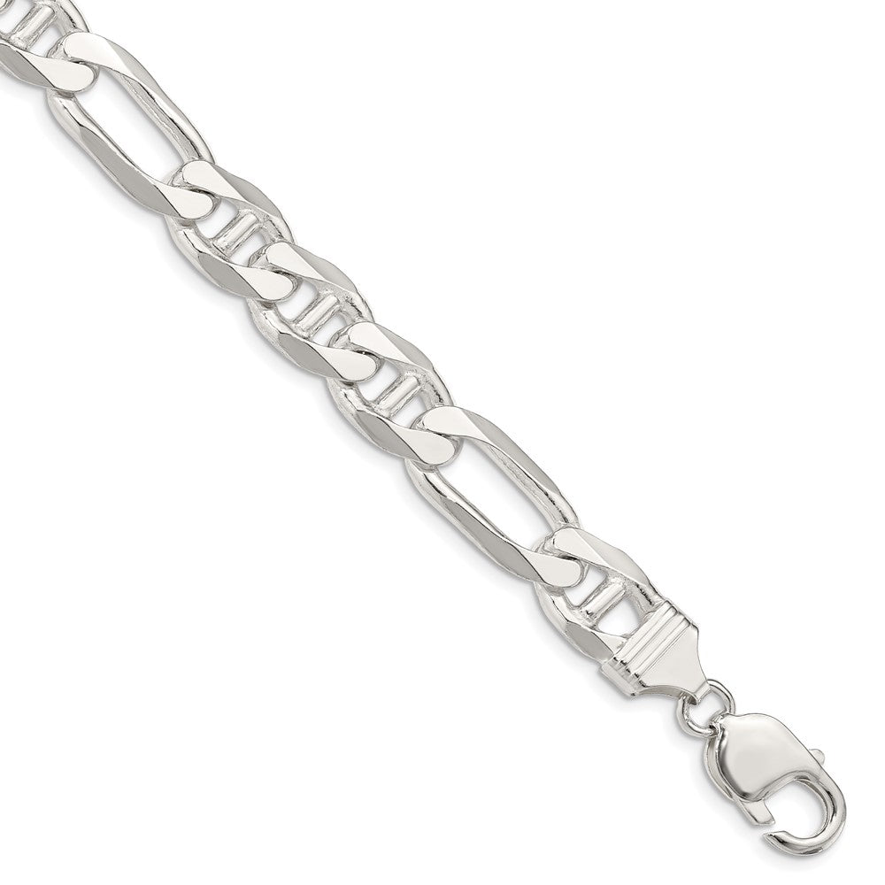 Sterling Silver 10.65mm Figaro Anchor Chain