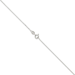 Sterling Silver 0.8mm 8 Side Diamond-cut Box Chain