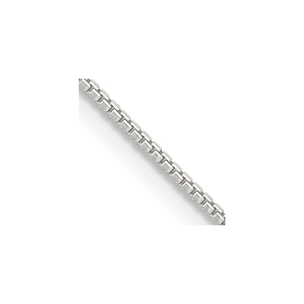 Sterling Silver 1mm 8 Side Diamond-cut Box Chain