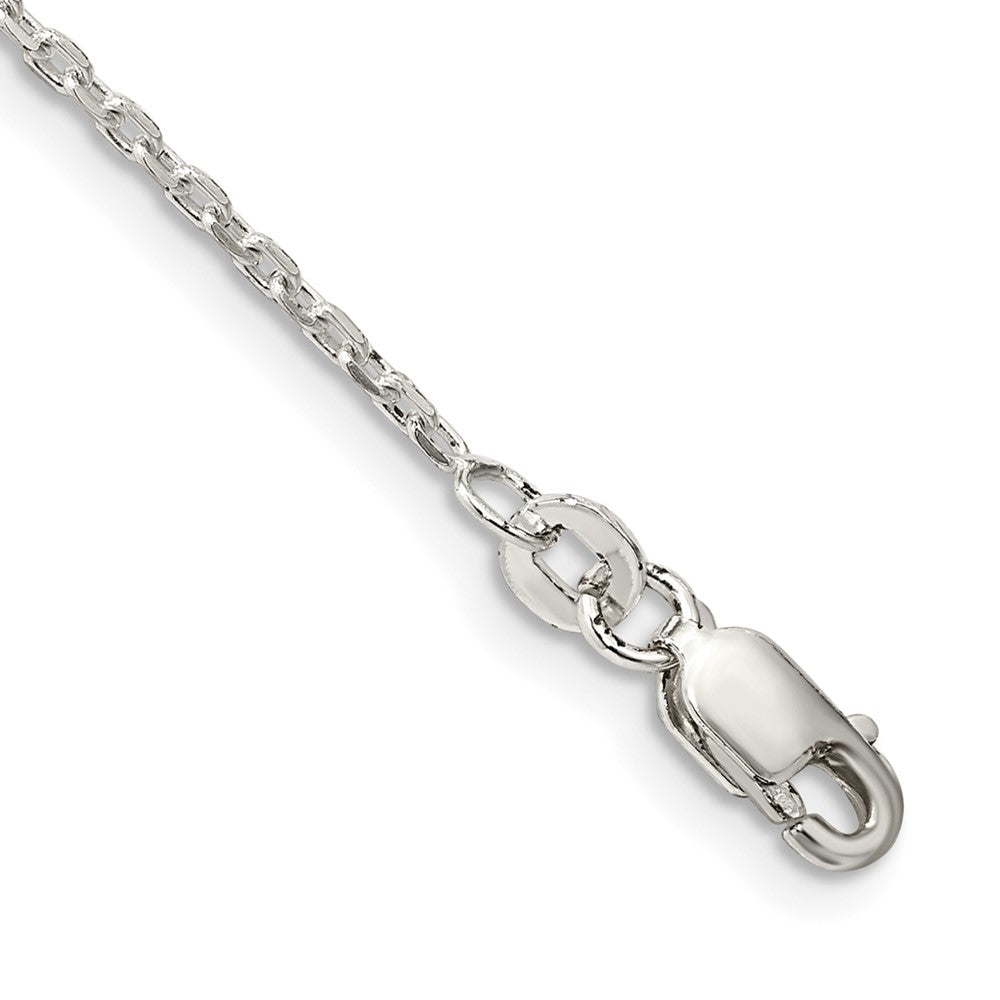 Sterling Silver 1.5mm Beveled Oval Cable Chain