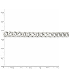 Sterling Silver 7.5mm Curb Chain