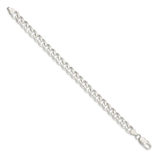 Sterling Silver 7.5mm Curb Chain