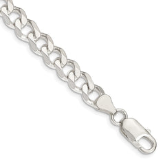 Sterling Silver 7.5mm Curb Chain