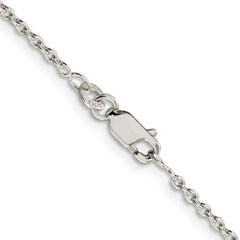 Rhodium-plated Silver 1.95mm Cable Chain