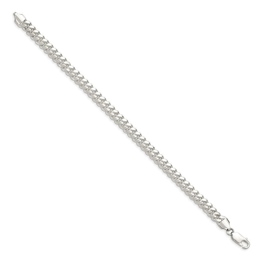 Sterling Silver 6.4mm Polished Domed Curb Chain