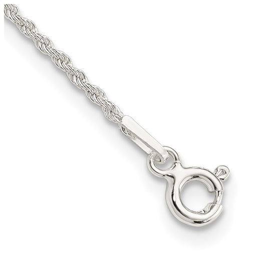 Sterling Silver 1.3mm Solid Rope Chain