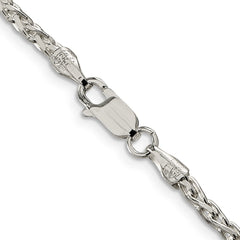 Sterling Silver 2.75mm Diamond-cut Spiga Chain