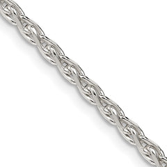 Sterling Silver 2.75mm Diamond-cut Spiga Chain