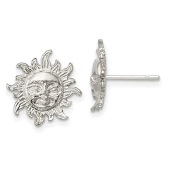 Sterling Silver Sun Mini Post Earrings