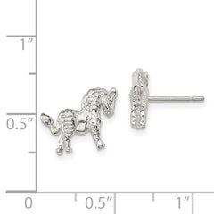 Sterling Silver Horse Mini Earrings
