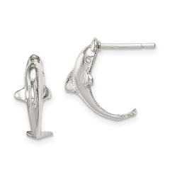 Sterling Silver Dolphin Mini Earrings