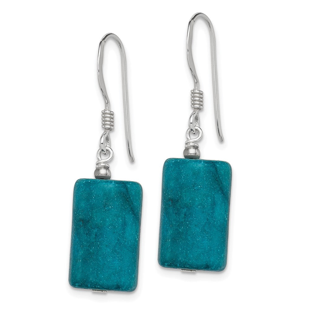 Sterling Silver Blue Jasper Earrings