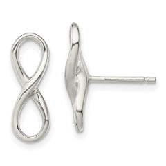 Sterling Silver Polished Infinity Knot Post Earrings