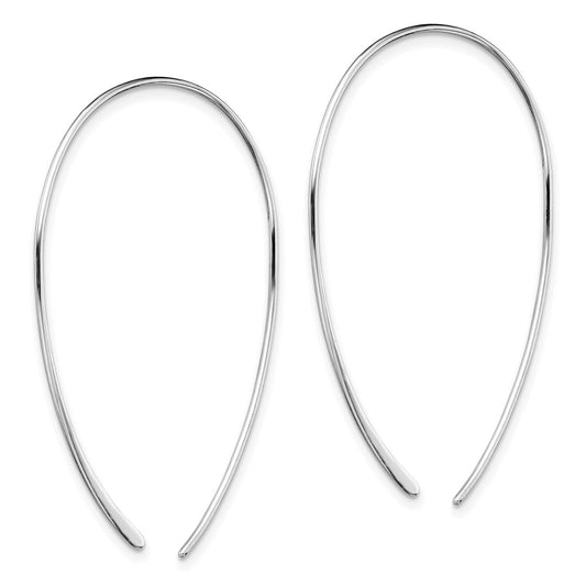 Rhodium-plated Sterling Silver Threader Earrings