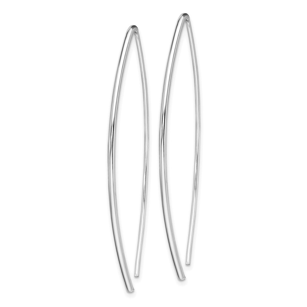 Rhodium-plated Sterling Silver Threader Earrings