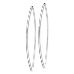 Rhodium-plated Sterling Silver Threader Earrings