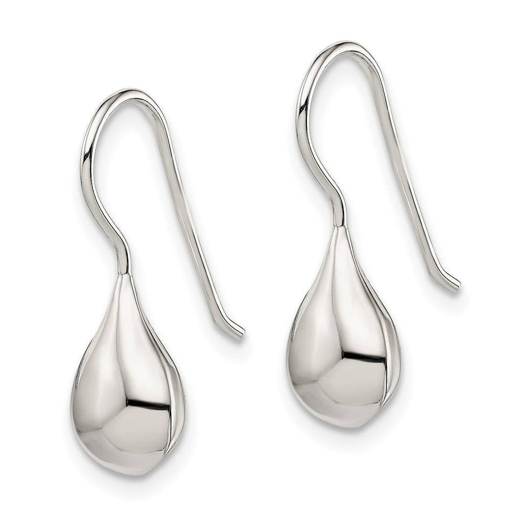 Sterling Silver Polished Teardrop Earrings