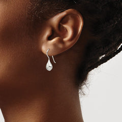 Sterling Silver Polished Teardrop Earrings