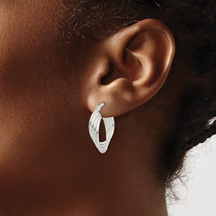 Sterling Silver Polished Twisted Multi-Hoop Earrings