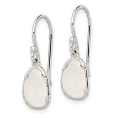 Sterling Silver White Chalcedony Dangle Earrings