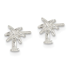 Sterling Silver Palm Tree Post Earrings