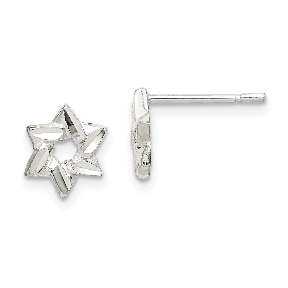 Sterling Silver Star Earrings